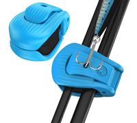 Fishing Rod Clips, Non-Slip Removable Clamp - Pack of 2 Holder Clips for Fishing Rods - For Use On The Ground On The River On The Boat In Kayak On The Lake When Trolling Bridge For