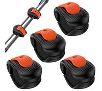 Fishing Rod Clips - Secure Holders for Fishing Rods | Durable with Adjustable Clamp, Prevents Slipping, Ideal for Boats, Rod Racks, Shoreline, and Outdoor Anglers