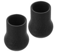 Fishing Rod End Cap for 0.8 Inch Diameter Rubber Butt Protector 2pcs | Black Rubber, Secure Fit for Rod Butt Ends, Easy Installation, Stream Fishing and Sea Trips