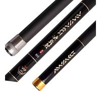 Fishing Rod Extra Long Freshwater Telescopic Fishing Rod Carbon Fiber Super Light Hard Fishing Pole 8m/9m/10m/11m/12m/13m Stream Rod Spinning Rod(12m real length9.7m)