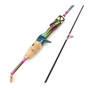 Fishing Rod Fishing Pole 1.68M Colored Lure Fishing Rod ul Casting Rod Carbon Fiber 2 Sections Slow Beautiful Fishing Pole Lure Weight 3-7g Fishing Combos (Color : Gold) (Light Grey)