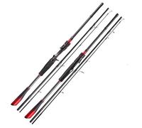 Fishing Rod, Fishing Pole 1.8M 2.1M 2.4M 3-section Fishing Rod Carbon Fiber Spinning/Casting Lure Pole Bait Weight 7-35g Fast Fishing Rods(1.8M-Spinning Rod)