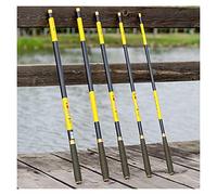 Fishing Rod, Fishing Pole 3.6,4.5,5.4,6.3,7.2 Meters Stream Hand Pole Carbon Fiber Casting Telescopic Fishing Rods Fish Tackle(YELLOW,4.5 m)