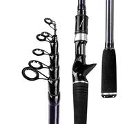 Fishing Rod, Fishing Pole Casting Carbon Fiber Spining Telescopic Fishing Rod Deep Sea Travel Mini 1.8M 2.1M 2.4M 2.7M 3.0M(Casting Rod,1.8M)