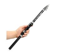 Fishing Rod,Fishing Pole Fishing Rod 1.5M 1.8M 2.1M 2.4M 2.7M 3.0M Telescopic Ultralight Portable Sea Travel(Black,1.8M)