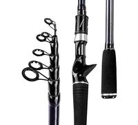 Fishing Rod, Fishing Pole Spining Fishing Rod Ultralight Telescopic Sea Fishing Pole Carbon Fiber 1.8M 2.1M 2.4M 2.7M 3.0M(Casting Rod,2.1M)