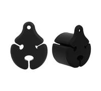 Fishing Rod Fixed Ball, 2PCS Reusable Silicone Fishing Pole Clip Portable Rod Tie Holder for 0.2-1.1cm Poles