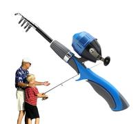 Fishing Rod for - Extendable Rod 160cm Nylon Toy Kit Compact Structure with Easy Casting System | Travel Friendly Gear for Young Fishermen in C