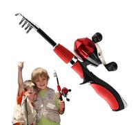 Fishing Rod for Kids: 160cm Telescopic Pole Nylon Starter Kit Foldable Design with Frame for Beginners | Portable Outdoor Equipment for Child Training