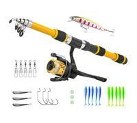 Fishing Rod for Kids, Fishing Pole - Casting Pole Reel Combo | Tackle Starter Set, Youth Fish Set, Beginner Fish Kit, Small Dock Gear Kit for Kids