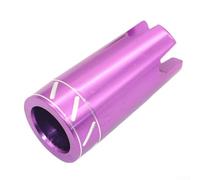 Fishing Rod Gimbal Butt Cap, 1 Pack Metal Butt End for Trolling and Boat Fishing Rods DIY Repair, Replacement Part for Anglers and Fishing Enthusiasts(purple)