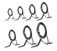 Fishing Rod Guide Rings 7Pcs Fishing Rod Guides Repair Set DIY Tool Rod Building Ceramic Ring Spinning Rod Guides Replacement Fishing Tackle.