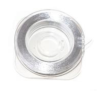 Fishing Rod Guide Tying Thread 50M for Wrapping and Rod Building with Tough Multi Layer Woven Polyester Fiber Suitable for Braided Line (300D silver)