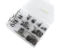 Fishing Rod Guides 85pcs Ceramic Guide Set for Anglers and Repairs | High Carbon Steel with Ceramic Rings, Black Finish, for Fishing Line and Rod Use, Ring Retention
