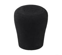 Fishing Rod Handle Grip Non Slip Rod Butt End Cap, Fishing Rod Butt Cushion For Rod Building Repair Grip Black 14To21mm Inner Diameter(H45*27x37x20)