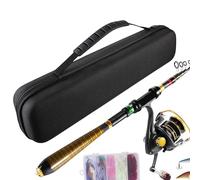 Fishing Rod Hard Case - Fishing Rod Hard Case | Portable Fish Rods Casing | Holder Ergonomic Waterproof Carrier for Camping Adventures Men Outdoor Husband Dad Anglers