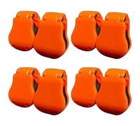Fishing Rod Holder 8Pcs Plastic Anti-Tangle Fishing Rod Clips Multi-Use Portable Pole Rack for Shore, Boat, Bank