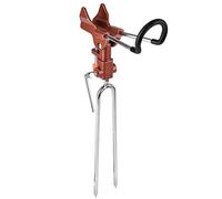 Fishing Rod Holder Adjustable Pole Rack Detachable Aluminium Alloy Fishing Rod Ground Bracket(Red)