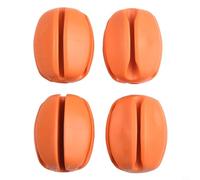 Fishing Rod Holder Balls, Silicone Rod Storage Straps with Hole Sizes for Secure Pole Bundling, Portable Pole Bundler Ties for Outdoor Fishing Gear Organization(Orange)