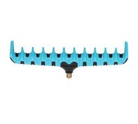 Fishing Rod Holder Bracket Head Safe Pole Feeder Rest for Carp Fishing Feeder Angling Equipment Non-Slip Rubber Coating Shatterproof Plastic Various Styles(MRP-009-2)
