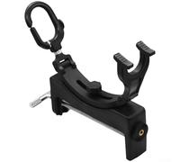 Fishing Rod Holder Clamp On Boat, 360° Rotating Stainless Steel, For Kayak Dock Rail 2-5.1 Inch