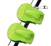 Fishing Rod Holder Clips - Anti-Slip Fastener Organizer | Adjustable Two Lock Mode Fishing Pole Accessories | for Wall, Beach, Pier, Shore, Deck, Pond