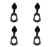 Fishing Rod Holder Covers Made of PVC for Boat and For Kayak Use, Compatible with Rod Mounts of 41mm Inner Diameter, Dustproof Gasket in Various Quantities (4Pcs)