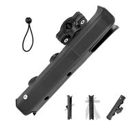 Fishing Rod Holder for Chair Bike Motorcycle 360° Adjsutable Fishing Pole Holder with Mount Base, Bungee Cord and Fits 19mm to 32mm OD Rails Accessories Pole
