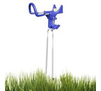 Fishing Rod Holder for the Floor, Adjustable Holder with 360° Swivel Function, Portable Fishing Accessory Stand with Storage for River, Lake, Bridge, Boat, Kayak