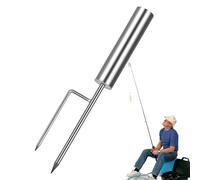 Fishing Rod Holder, Ground Insert Stand, Portable Pole Support, for Sea Shore River Lake Fishing Outdoor Camping Beach Bank Angling Gear Accessory Rod Support Tool Use Stable Positioning Setup 0.39 in