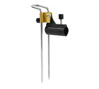 Fishing Rod Holder Ground Stake Rest Mount Support With Adjustable Clamp Alloy Made Compact Portable suitable for bank setups shore casting kayak land stops hiking angling breaks
