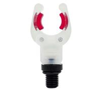 Fishing Rod Holder Head with Glow Insert, V Shaped Rest Fork, Soft Rod Pads and Threaded Base for Shore Use Threaded Holder Head for Night Fishing Setups