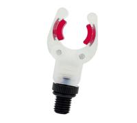 Fishing Rod Holder Head with Glow Insert, V Shaped Rest Fork, Soft Rod Pads and Threaded Base for Shore Use Glow Holder Fork Head Shore Setup Low Light Angler Threaded Rest Mount Carp Surf