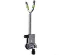 Fishing Rod Holder Heavy Duty with Adjustable Tension Spring and Wide U Shaped Fork for Secure Rod Placement (Gray)