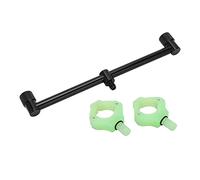 Fishing Rod Holder, Magnetic Bracket Head with Crossbar, Lightweight Fishing Rod Tail Rest Holder, Aluminum Alloy ABS Material, Universal Thread Design for Buzz Bars Sea Pole Suppo (2 heads 25cm