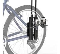 Fishing Rod Holder,Secures Fishing Pole to Bicycle,2 Tubes Rod Holder,Holds 2 Rods,Easy to Mount,Rod Rack for Bicycle Fishing