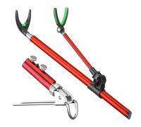 Fishing Rod Holder - Smart Fish Catcher | 5.58 ft Portable Mounting Supports | Fish Poles Floor Support | Stainless Steel Shelf Stand | Fishing Equipment for Women Men Outdoor Hiking Camping