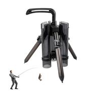 Fishing Rod Holder Vertical - Tripod Rod Stand, Floor Mount Bracket | Portable Rod Organiser, Foldable Rack for 3 Fishing Rods, Garage Storage, Sea Yachts, Outdoor Fishing, Boat Pier