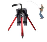 Fishing Rod Holders - Boat Rods Holder | Boat cord Holder | Support Tripod | Aluminum Alloy fishery Tripod | Floor Standing Bracket, trawling Pole Rack, Portable cord Foldable for 3 fishery strings