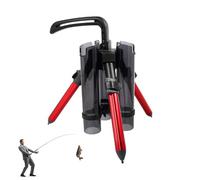 Fishing Rod Holders - Enlarge Clamp | Boat cord Holder | Support Tripod | Aluminum Alloy fishery Tripod | Floor Standing Bracket, trawling Pole Rack, Portable cord Foldable for 3 fishery strings