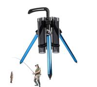 Fishing Rod Holders for Floor | Aluminum Alloy Floor Standing Rod Holder, Standing Bracket, Fishing Pole Rack, Portable Organizer, Foldable for 3 Rods, Garage, Sea Yachts