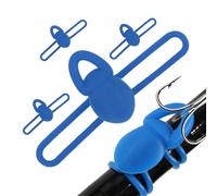 Fishing Rod Hook Holder - 5 Pieces Bait Holder, Elastic Multi-Purpose Fishing Tackle | Durabless Saltwater Freshwater Fishing Hook Organizer for Fishing Equipment Storage, Boatshore Casting Nutzu