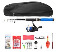 Fishing Rod kit - 28038-T210BL 2.1m Portable Fishing Pole Set include Retractable Fishing Rod & Spinning Reel, Fishing Gear for Kids Adults