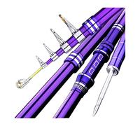 Fishing Rod Kit Fishing Rod 2.1m ~ 3.6m Carp Rod Telescopic Sea Fishing Rod Telescopic Spinning Rod Ultralight Hard Fishing Rod Tackle Tool Fishing Pole ( Color : Purple , Length : 2.1 m )