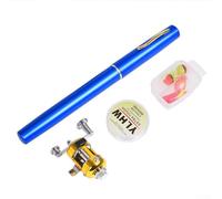 Fishing Rod Kit with Lightweight 1M Rod and Reel, Complete Set for Convenient Fishing Experiences, Ideal for Travel Enthusiasts (Y4516 Blue)