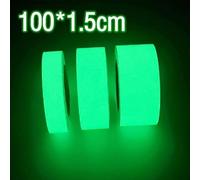 Fishing Rod Luminous Sticker, Glow in Dark Reflective Tape 100x1.5-4cm PET Waterproof Fluorescent for Night Fishing Gear, 5 Pack(A-100cm*1.5cm)