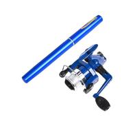 Fishing Rod, Pen Fishing Rod Kit Ultimate Telescopic Rod & Reel Combo for On-The-Go Anglers, Perfect for Saltwater to Freshwater Adventures Fishing Gear(Blue)