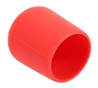 Fishing Rod Protective Silicone End Cap with Breathing Holes and Soft Material to Prevent Rod End Wear (L Red)