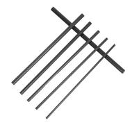 Fishing Rod Repair Kit 10cm 6pcs Carbon Fiber for Broken Sea Rods | Solid Carbon Fibre Joints, On-the-spot Repair for Spinning Rods, Bank Fishing and Saltwater Trips
