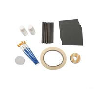 Fishing Rod Repair Kit Carbon Insert Set with Epoxy Resin 32 in 1 Pole Rod Guide Wrapping Thread Tools for Rod Building